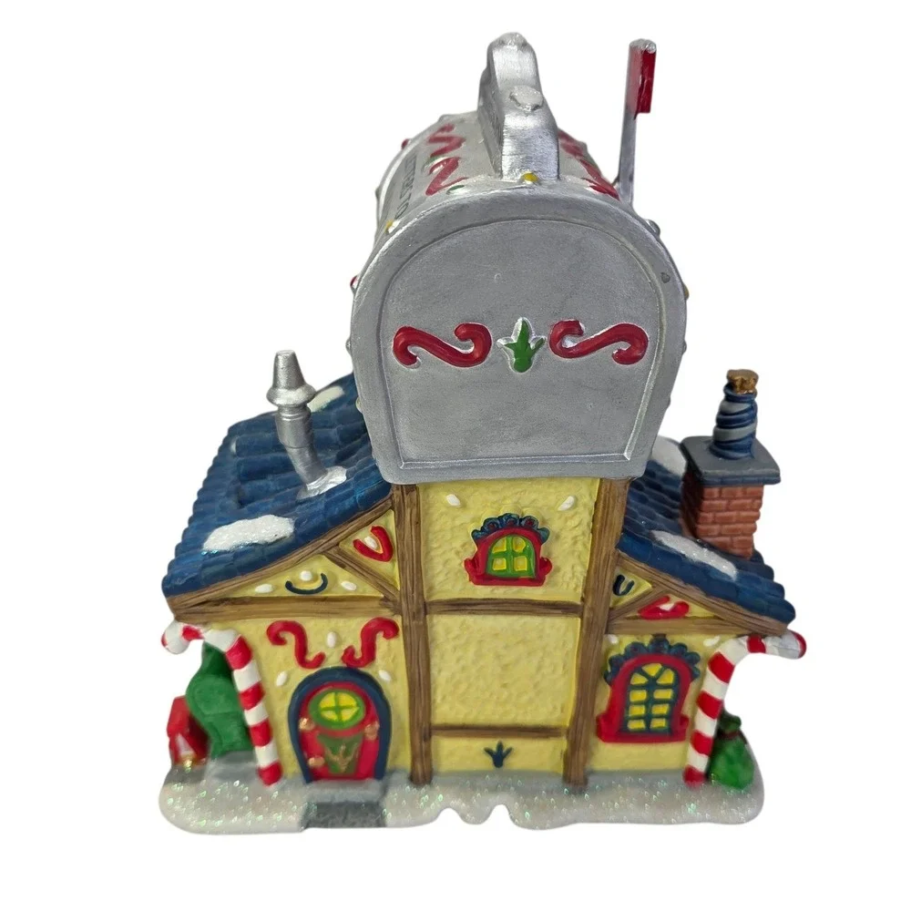 Lemax Santa Claus Post Office Christmas Village Lit Santas Wonderland Box Read